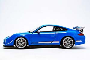 PORSCHE 911 (997) GT3 RS 4.0 2011 LIGHT BLUE/SILVER / ПОРШЕ 911 (997) GT3 RS 4.0 2011 СВЕТЛО-ГОЛУБОЙ/СЕРЕБРИСТЫЙ — фото 3