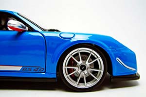 PORSCHE 911 (997) GT3 RS 4.0 2011 LIGHT BLUE/SILVER / ПОРШЕ 911 (997) GT3 RS 4.0 2011 СВЕТЛО-ГОЛУБОЙ/СЕРЕБРИСТЫЙ — фото 4