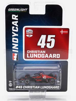 CHEVROLET TEAM LETTERMAN LANIGAN RACING N45 INDIANAPOLIS INDY 500 INDYCAR SERIES 2023 CHRISTIAN LUNDGAARD, BLACK RED (ДЛИНА МОДЕЛИ 6-10 СМ)