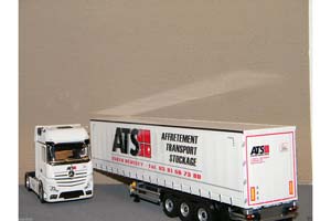 MERCEDES ACTROS 2 STREAMSPACE WITH SEMITRAILER ATS 2016 WHITE — фото 3