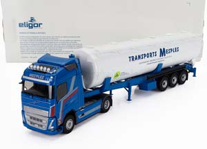 VOLVO FH4 460 TANKER TRUCK MESPLES TRANSPORTS 2020, BLUE WHITE