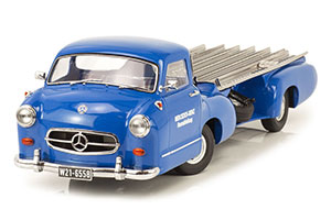 MERCEDES RENNTRANSPORTER "THE BLUE WONDER" YEAR 1955 BLUE / МЕРСЕДЕС ГОЛУБАЯ МЕЧТА СИНИЙ — фото 3