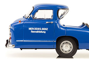MERCEDES RENNTRANSPORTER "THE BLUE WONDER" YEAR 1955 BLUE / МЕРСЕДЕС ГОЛУБАЯ МЕЧТА СИНИЙ — фото 11