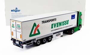 SCANIA S500 TRUCK SEMI-FRIGO EVENISSE TRANSPORTS 2020, GREEN WHITE — фото 2
