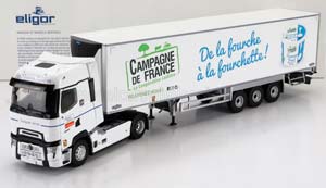 RENAULT T-LINE HIGH TRUCK SEMI-FRIGO CAMPAGNE DE FRANCE TRANSPORTS 2023, WHITE