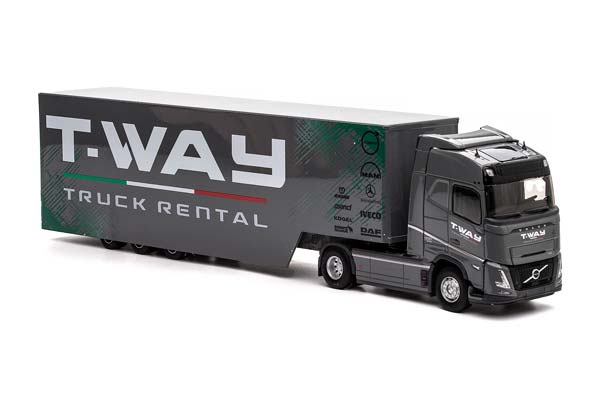 VOLVO FH 500 AERO СЕДЕЛЬНЫЙ ТЯГАЧ С ПОЛУПРИЦЕПОМ T-WAY TRUCK RENTAL 2024 / ВОЛЬВО ФХ 500 АЭРО Т-ВАЙ ГРУЗОВИК РЕНТАЛ СЕРЫЙ — фото 3