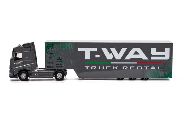 VOLVO FH 500 AERO СЕДЕЛЬНЫЙ ТЯГАЧ С ПОЛУПРИЦЕПОМ T-WAY TRUCK RENTAL 2024 / ВОЛЬВО ФХ 500 АЭРО Т-ВАЙ ГРУЗОВИК РЕНТАЛ СЕРЫЙ — фото 5