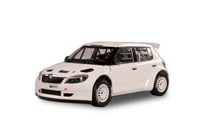 SKODA FABIA II FL S2000 (2010) WHITE - GRAVEL WHEELS