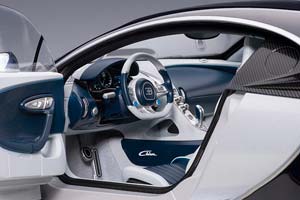 BUGATTI CHIRON WHITE/BLUE — фото 4