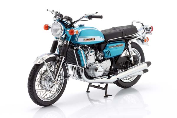 SUZUKI GT 750 J YEAR 1973 BLUE-GREEN METALLIC / СУЗУКИ ГТ 750 ДЖ БЛУЕ-ГРИН МЕТАЛЛИК СИНИЙ ЗЕЛЕНЫЙ МЕТАЛЛИК