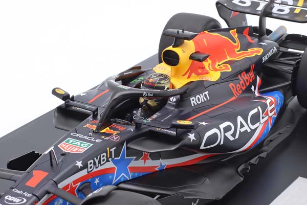 RED BULL RB19 #1 WINNER USA GP FORMULA 1 WORLD CHAMPION 2023 M. VERSTAPPEN / РЕД БУЛЛ RB19 ПОБЕДИТЕЛЬ ГРАН-ПРИ США ФОРМУЛА-1 ЧЕМПИОН МИРА МАКС ФЕРСТАППЕН КРАСНЫЙ — фото 6