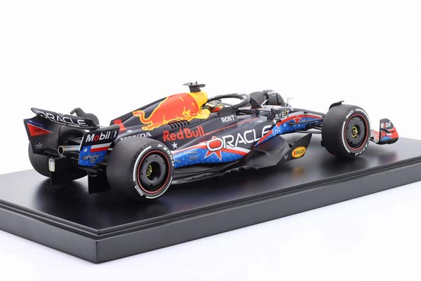 RED BULL RB19 #1 WINNER USA GP FORMULA 1 WORLD CHAMPION 2023 M. VERSTAPPEN / РЕД БУЛЛ RB19 ПОБЕДИТЕЛЬ ГРАН-ПРИ США ФОРМУЛА-1 ЧЕМПИОН МИРА МАКС ФЕРСТАППЕН КРАСНЫЙ — фото 2
