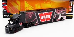 MACK ANTHEM TRUCK WARN CAR TRANSPORTER 2020, BLACK (ДЛИНА ПРИМЕРНО 25 СМ)