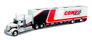 MACK ANTHEM TRUCK COMPS CAR TRANSPORTER 2020, WHITE RED BLACK (ДЛИНА ПРИМЕРНО 25 СМ)