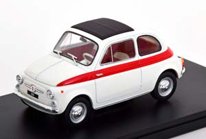 FIAT 500 WHITE RED