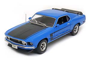 FORD MUSTANG BOSS 302 1969 BLUE BLACK
