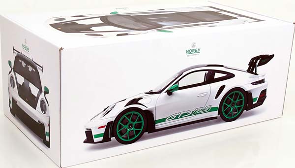 PORSCHE 911 (992) GT3 RS 2022 WHITE / GREEN / ПОРШЕ 911 992 ГТ3 RS БЕЛЫЙ ЗЕЛЕНЫЙ — фото 3