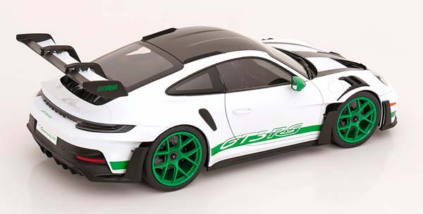 PORSCHE 911 (992) GT3 RS 2022 WHITE / GREEN / ПОРШЕ 911 992 ГТ3 RS БЕЛЫЙ ЗЕЛЕНЫЙ — фото 2