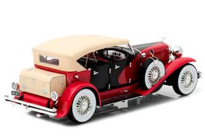 DUESENBERG II SJ CABRIOLET CLOSED 1934 RED/BLACK — фото 2