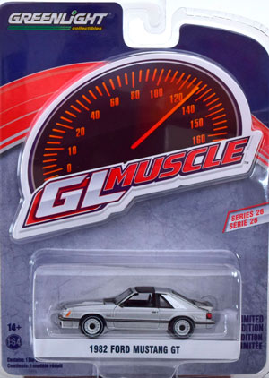 FORD MUSTANG GT 1982 SILVER (ДЛИНА МОДЕЛИ 6-10 СМ)
