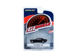 CHEVROLET NOVA 1969 CUSTOM MATTE BLACK (ДЛИНА МОДЕЛИ 6-10 СМ)