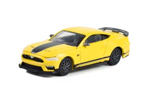 FORD MUSTANG MACH 1 2021 GRABBER YELLOW (ДЛИНА МОДЕЛИ 6-10 СМ) — фото 1
