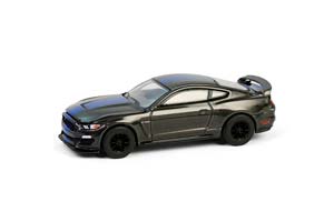 FORD SHELBY GT350 2017 MAGNETIC WITH BLUE STRIPES (ДЛИНА МОДЕЛИ 6-10 СМ)