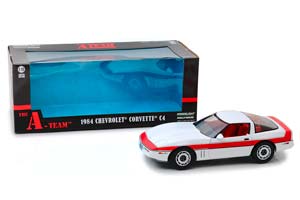 CHEVROLET CORVETTE C4 A-TEAM 1984 WHITE RED — фото 3