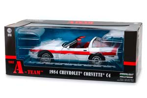 CHEVROLET CORVETTE C4 A-TEAM 1984 WHITE RED — фото 4