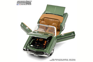 DODGE CHALLENGER R/T CONVERTIBLE 1970 GREEN METALLIC AND DELUXE WHEEL COVERS — фото 3