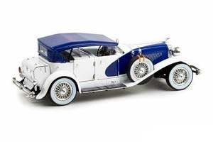 DUESENBERG II SJ LA GRANDE TORPEDO 1930 WHITE/BLUE / ДЮЗЕНБЕРГ II SJ LA GRANDE TORPEDO 1930 БЕЛЫЙ/СИНИЙ — фото 2