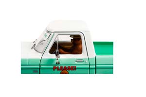 FORD F-100 ПИКАП ONLY YOU CAN PREVENT WILDFIRES C ФИГУРКОЙ МЕДВЕДЯ 1975 FOREST SERVICE GREEN — фото 4