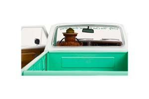 FORD F-100 ПИКАП ONLY YOU CAN PREVENT WILDFIRES C ФИГУРКОЙ МЕДВЕДЯ 1975 FOREST SERVICE GREEN — фото 5