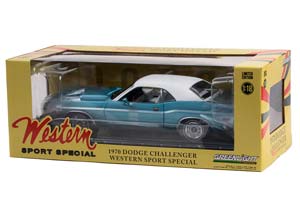 DODGE CHALLENGER "WESTERN SPORT SPECIAL" 1970 BLUE METALLIC/WHITE — фото 3