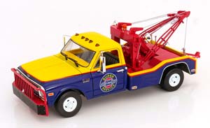 CHEVROLET C-30 DUALLY WRECKER SUPER CHEVROLET SERVICE 1969 BLUE YELLOW RED