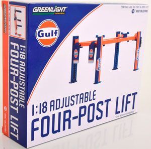 GARAGE FOUR-POST LIFTS / ПОДЪЕМНИК GULF OIL BLUE/ORANGE — фото 7