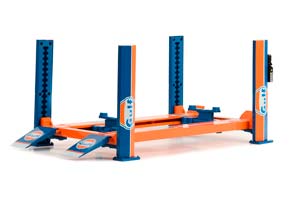 GARAGE FOUR-POST LIFTS / ПОДЪЕМНИК GULF OIL BLUE/ORANGE — фото 4
