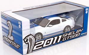 FORD SHELBY GT500 2011 WHITE BLUE — фото 5