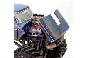 FORD F-250 MONSTER TRUCK BIGFOOT "BIGFOOT #1" 1974 (КОЛЕСА 66 ДЮЙМОВ) (ЗАГРЯЗНЕННАЯ ВЕРСИЯ) — фото 7