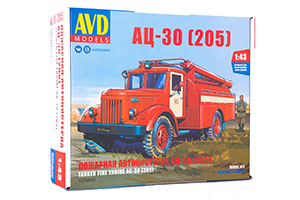 MODEL KIT AC-30 (205) (USSR RUSSIAN CAR) | СБОРНАЯ МОДЕЛЬ АЦ-30 (205) 