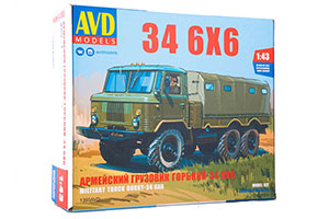 MODEL KIT ARMY TRUCK 34 6X6 (USSR RUSSIAN CAR) | СБОРНАЯ МОДЕЛЬ АРМЕЙСКИЙ ГРУЗОВИК 34 6X6 