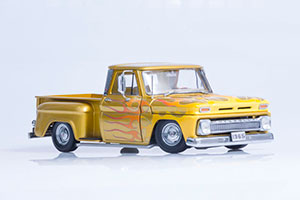 CHEVROLET C-10 STEPSIDE PICK-UP LOWRIDER 1965 METALLIC GOLD — фото 8