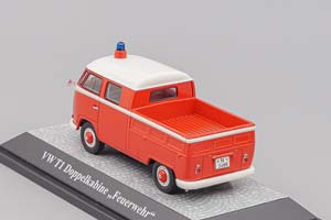 VW VOLKSWAGEN T1 DOKA "FEUERWEHR" 1956, RED — фото 4