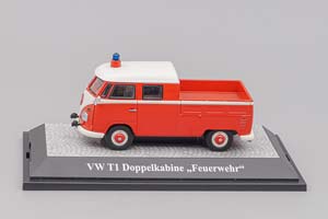 VW VOLKSWAGEN T1 DOKA "FEUERWEHR" 1956, RED — фото 5