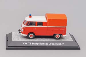 VW VOLKSWAGEN T1 DOKA "FEUERWEHR" 1956, RED — фото 6