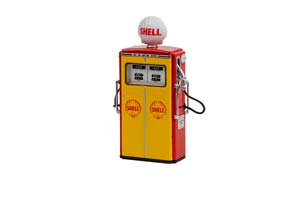 НАБОР БЕНЗОКОЛОНКА TOKHEIM 350 TWIN GAS PUMP SHELL  1954 — фото 2
