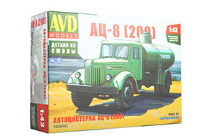 MODEL KIT AC-8 PANZER TRUCK (200) (USSR RUSSIAN CAR) | СБОРНАЯ МОДЕЛЬ АВТОЦИСТЕРНА АЦ-8 (200) 