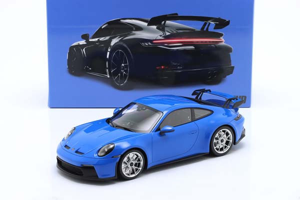 PORSCHE 911 (992) GT3 2021 SHARKBLUE / ПОРШЕ 911 992 ГТ3 АКУЛИЙ СИНИЙ АКУЛИЙ СИНИЙ СЕРЕБРИСТЫЙ ДИСКИ — фото 3
