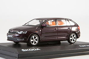 SKODA RAPID SPACEBACK 2013 DARK RED — фото 3