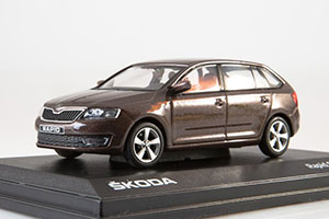 SKODA RAPID SPACEBACK 2013 BROWN — фото 6